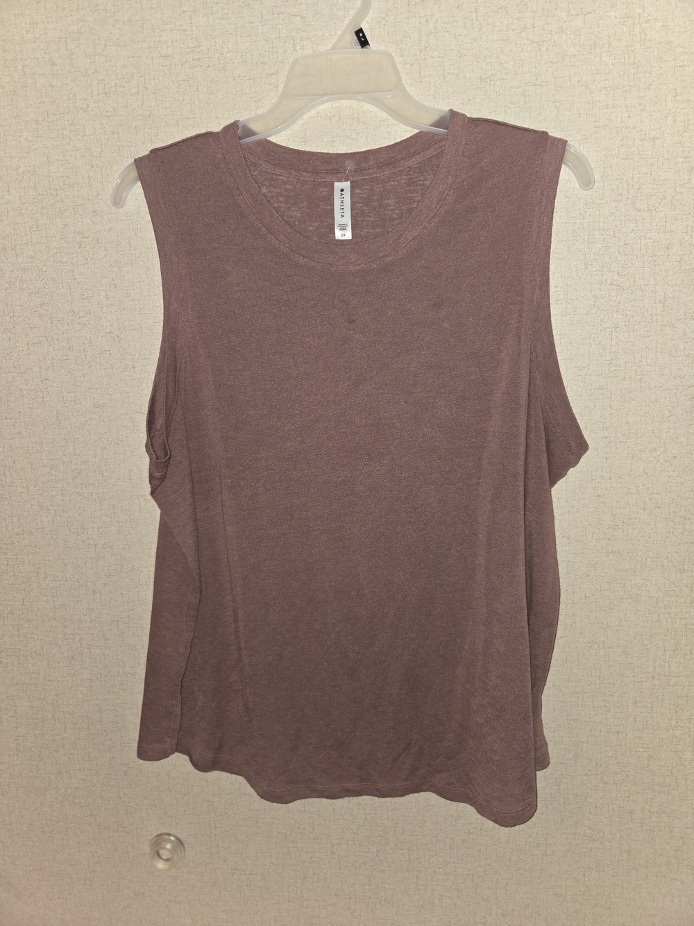 Athleta Relaxed Muscle Tank in Mauve Rose